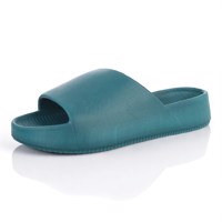 Slippers effen groen 40