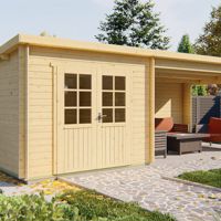 Blokhut - Tuinhuis Charlotta | 28 mm | vuren onbehandeld