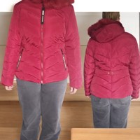 Ature winter jas rood XL/42 (Let op heeft 1 mankementje)