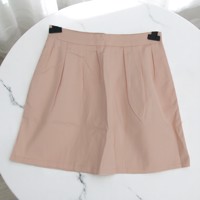 Meisjes plooi rok lichtroze 164