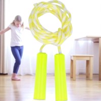 Fun toys springtouw geel lengte 2.20M