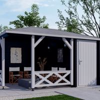 NIEUW Blokhut Paviljoen P4355