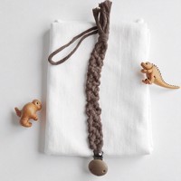 Speenkoord macrame beige bruin