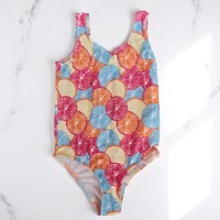 Meisjes badpak fruit meerkleurig 120 - 5-6 jaar