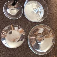 4  grote  borden   -  4  ontbijt  boordjes 