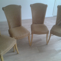 Rieten kamerstoelen 