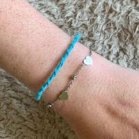 Twisted armband, Licht Blauw