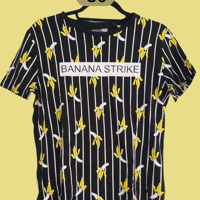 Glo-story t-shirt zwart banana strike S