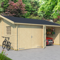 Houten garage Falkland Incl. Wooden Doors ---VERLAAGDE PRIJS