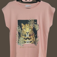 Glo-story t-shirt roze tijger M