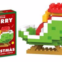 Mini lego kerst speel set arren slee - cadeau tip - klein fo