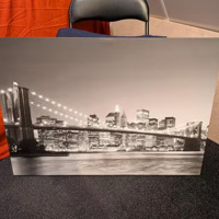 wandschilderij zwart wit