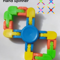 Flexibele Fidget Spinner blauw meerkleurig