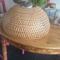 Bamboe hanglamp met fitting en ophangsysteem