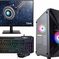 AMD Ryzen 5 RGB 6-Core Budget Game PC SET COMPLEET