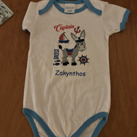 Romper 100% katoen Captain Greece Zakynthos 12-18 mnd + zonn