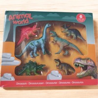 6 delig Animal World Dinosaurus speel set