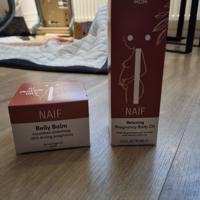 Zwangerschap Naif belly balm en pregnancy oil