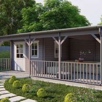 Blokhut - Tuinhuis Ragna | 40 mm | vuren onbehandeld