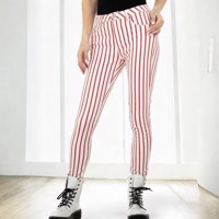 Redial Denim Paris skinny jeans wit rood S