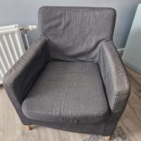 Mooie fauteuil Karlstad Ikea donkergrijs