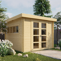 Blokhut - Tuinhuis Bodine | 28 mm | vuren onbehandeld