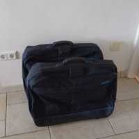 2x koffer Samsonite light set stoffen