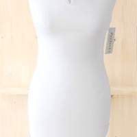 Mooie jurk met carmenhals, wit, 1 maat 34/38 (nieuw) 