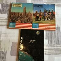 3 BOEKEN ;LA GEOGRAPHIE de L'AMERIQUE & L'ESPACE