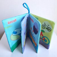 Educatief stoffen knisper babyboekje transport
