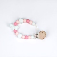 Speenkoord Unicorn wit roze