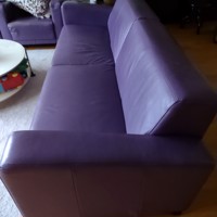 Grote leren Montel bank 