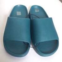 Heren slippers effen groen 40