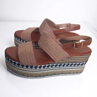 Open sleehak sandalen fuchsia 40