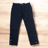 Laulia jeans zwart met sier druk knopen M/38