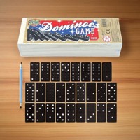 Klassieke Domino spel in houten doos bordspel