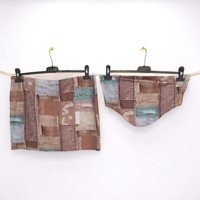 2 delig setje bandeau top + rok L