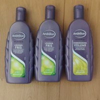3 flessen andrelon shampoo