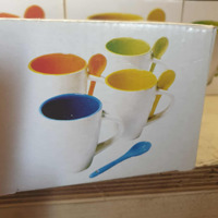 Koffie/thee kopjes met lepel