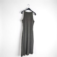 Stretch jurk mouwloos khaki XXL