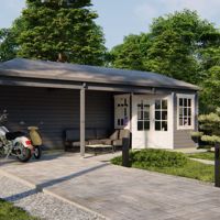 Blokhut - Tuinhuis Gretel | 44 mm | vuren onbehandeld