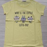 Glo-Story t-shirt cutest pie geel 152