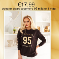 sweater zwart cocomore 95 milano 1 maat