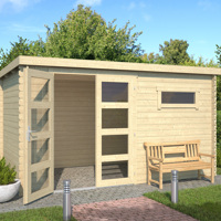 Blokhut Timian 380x230 Onbehandeld vuren