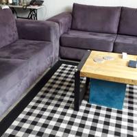 2+3-zits bankstel kleur paars, zo goed als nieuwe.