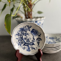 Vintage Blue Danube porseleinen bordjes