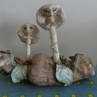 Zelf gemaakte Paddenstoelen