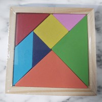 Lg-imports Houten Vormenpuzzel 12 Cm 7 Stukjes - Tangram