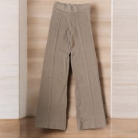 JCL stoffen broek hoge taille taupe ONE SIZE XS - L