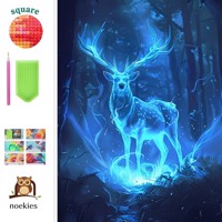 nr 59 Diamond Painting verlicht hert 50x40cm (vierkant)